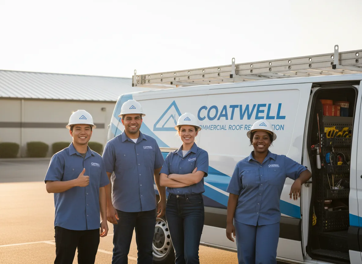Commercial roof coating company in Mikana, WI