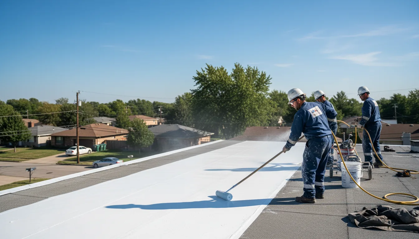 Commercial roof coating in Mikana, WI near me